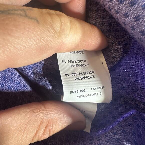 Synrgy Multi-color Dress Long sleeve Button Down Men’s Size 3XL - Picture 6 of 8